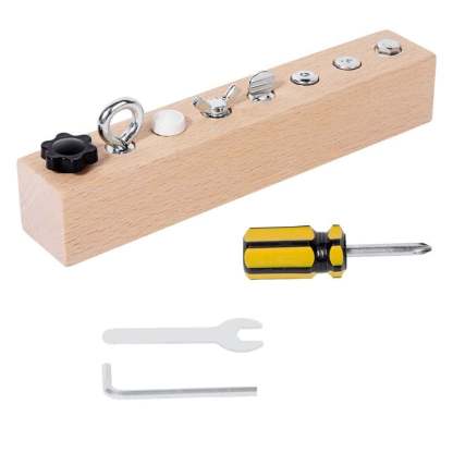 Educational Screw-Tightening Busy Board