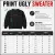 Funny Adult Ugly Christmas Pullover Sweater, Playful Festive Holiday Crewneck Sweatshirt for Christmas Parties Ugly Sweater Contests 🎅