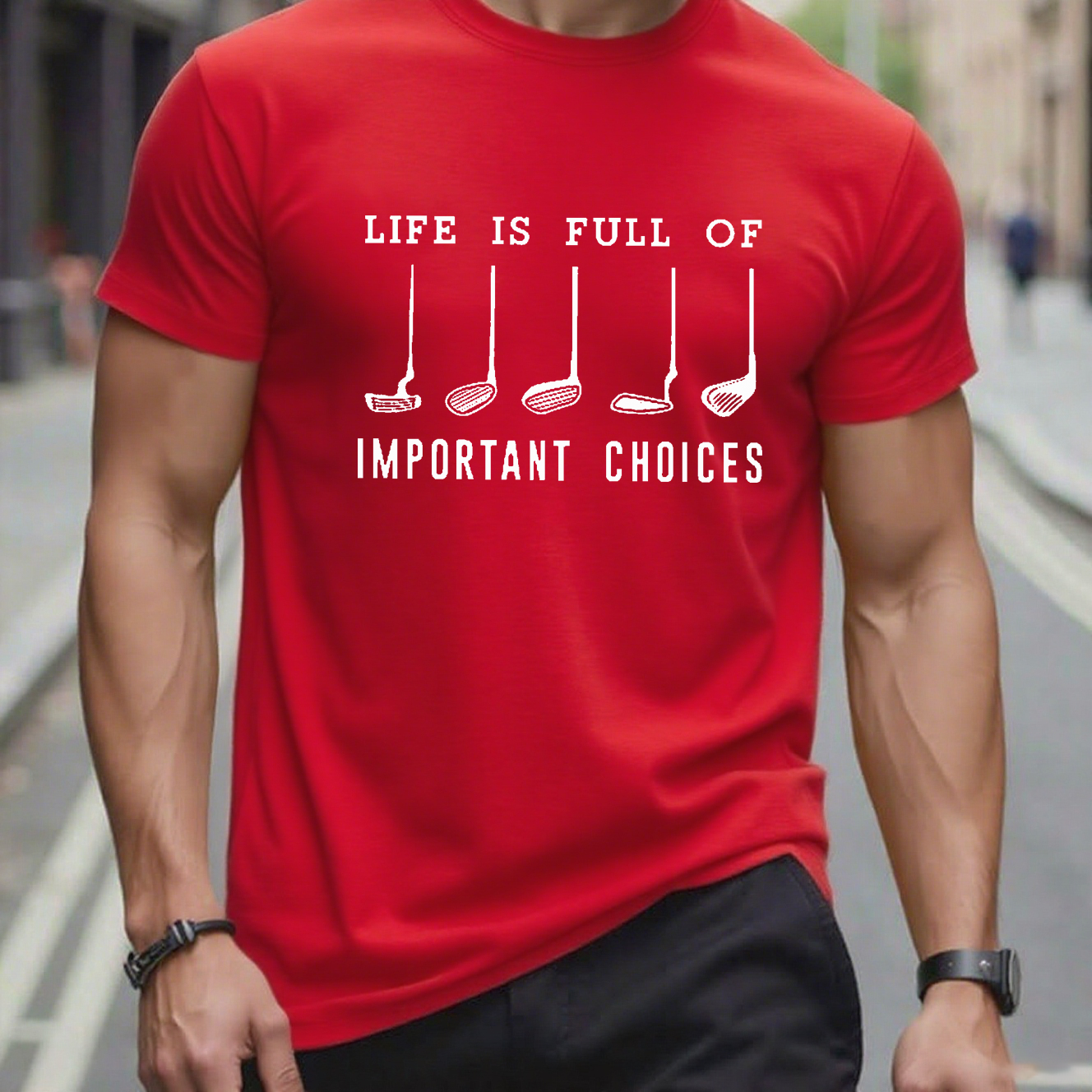 Life Is Full Of Important Choice Golf Player T-shirt