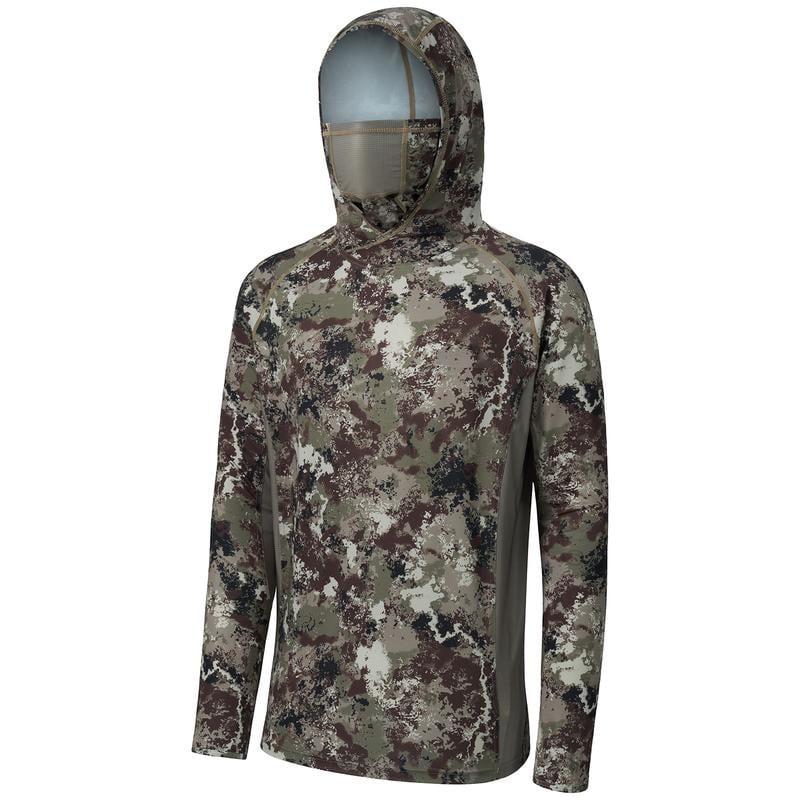 🔥 Ultimate Sun Shield Hunting Shirt – UPF 50+ Camo Hoodie with Built-In Mask for Fishing & Outdoor Use