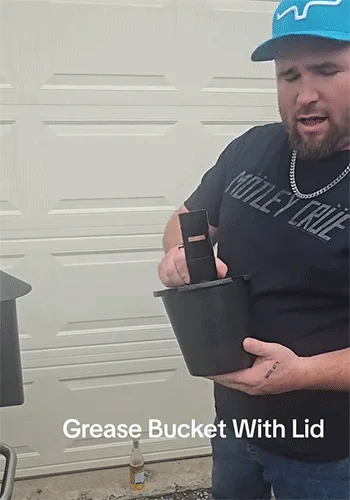 🔥LAST DAY SALE 49% OFF✨Grease Bucket with Lid & Silicone Liner