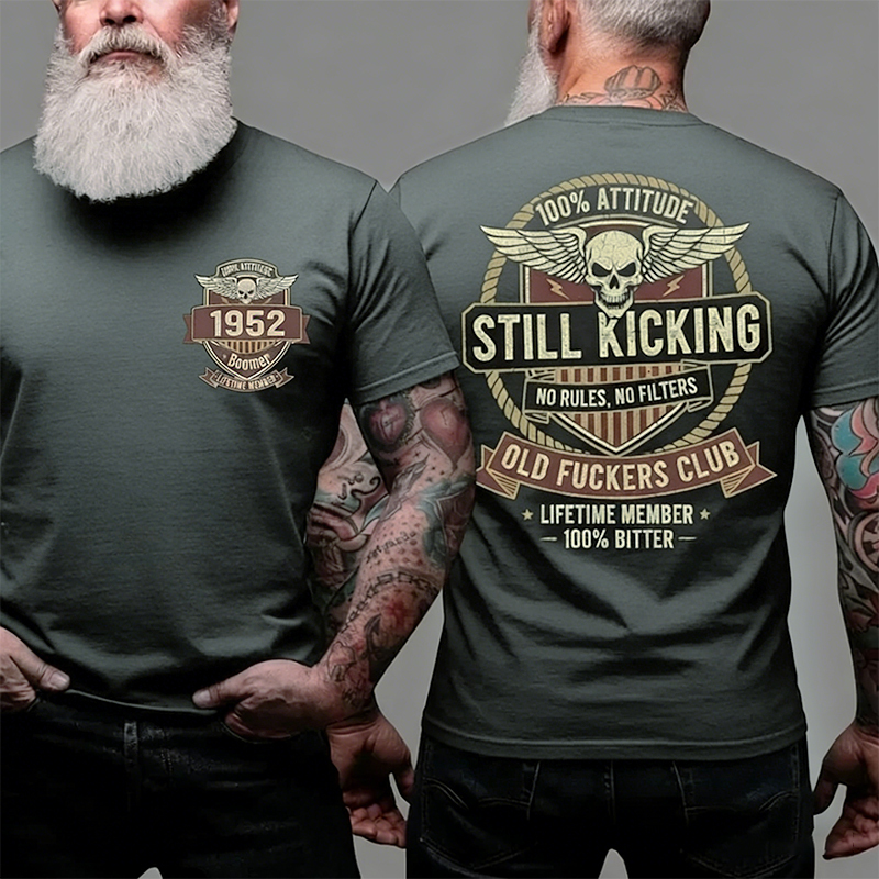 Old Guys Club Lifetime Member Still Kicking T-shirt
