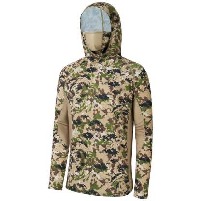 🔥 Ultimate Sun Shield Hunting Shirt – UPF 50+ Camo Hoodie with Built-In Mask for Fishing & Outdoor Use