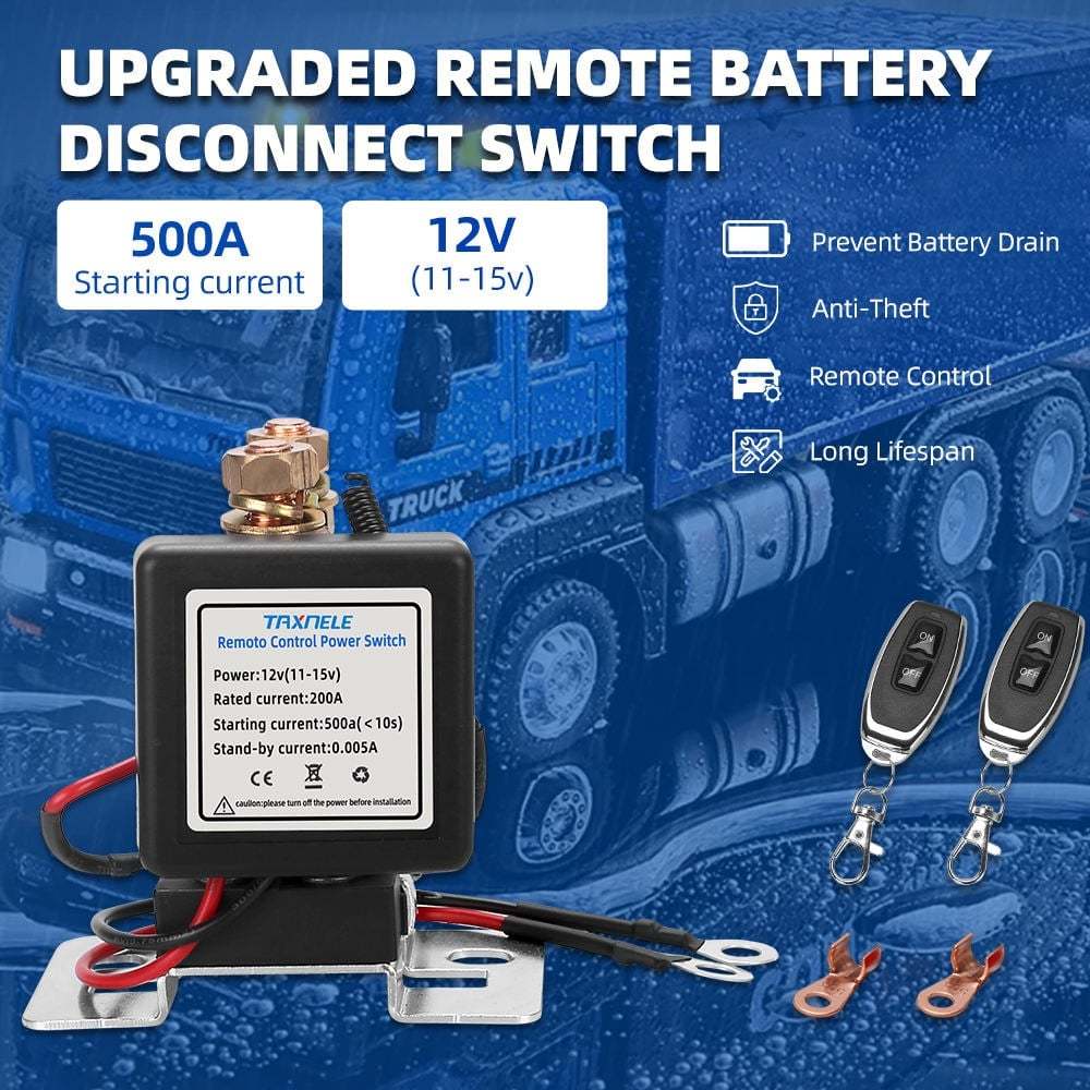 WIRELESS REMOTE CONTROL BATTERY RELAY SWITCH 🔌
