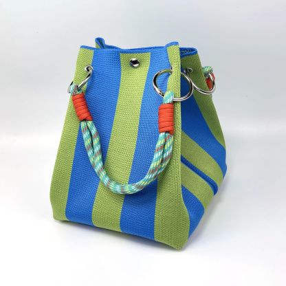 Women Handmade Crochet Boho Woven Knitted Bucket Bag