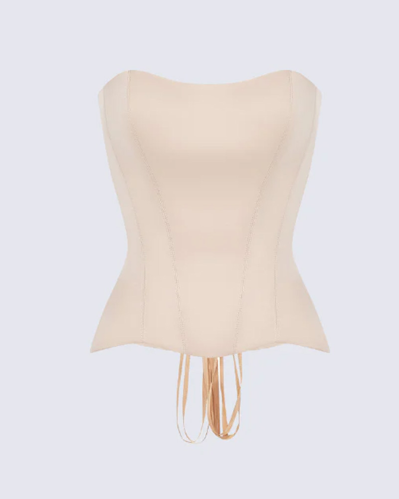 Temperament-Encasing Satin Corset