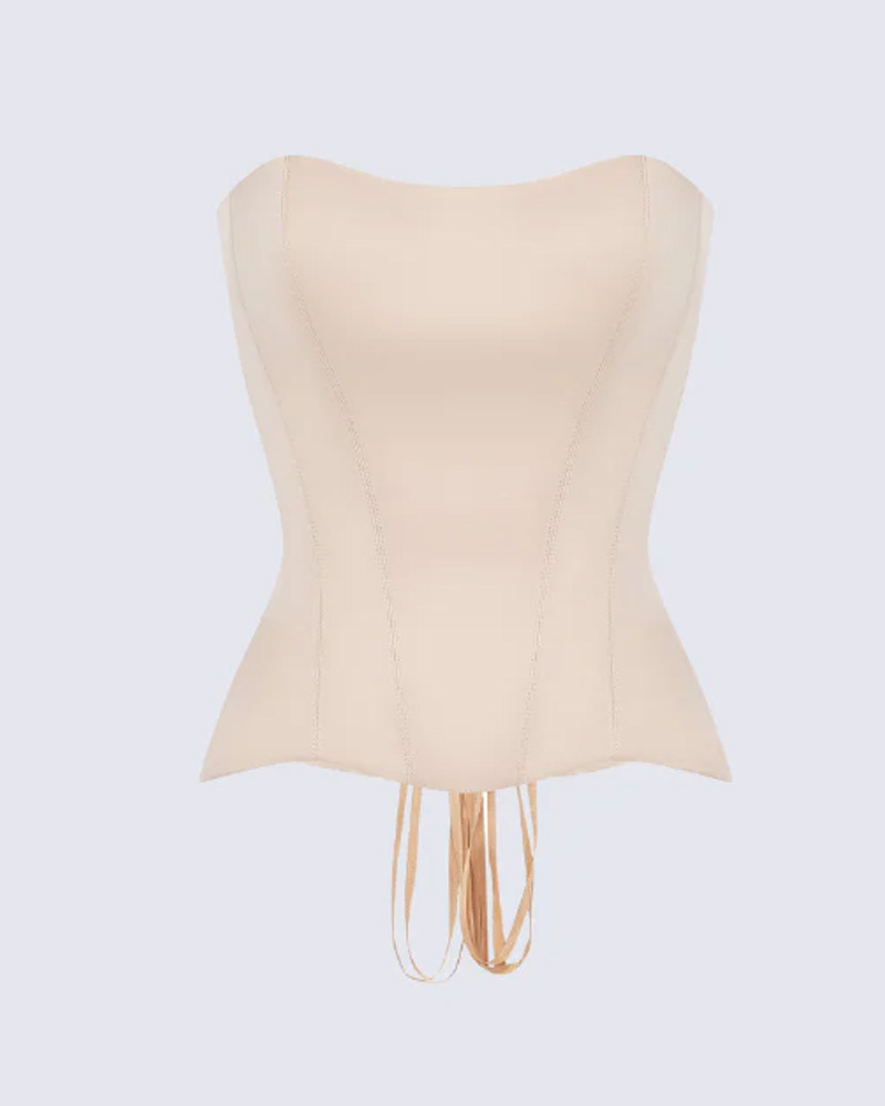 Temperament-Encasing Satin Corset
