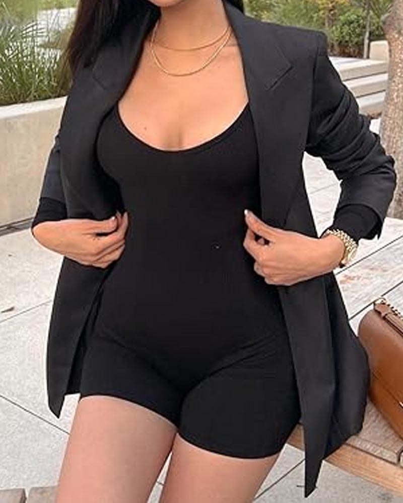 Seamless One-Piece Yoga Shorts