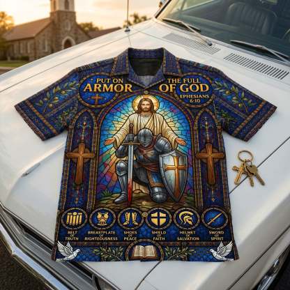 Armor Of Faith Hawaiian Shirt - Personalized Gifts For Christians