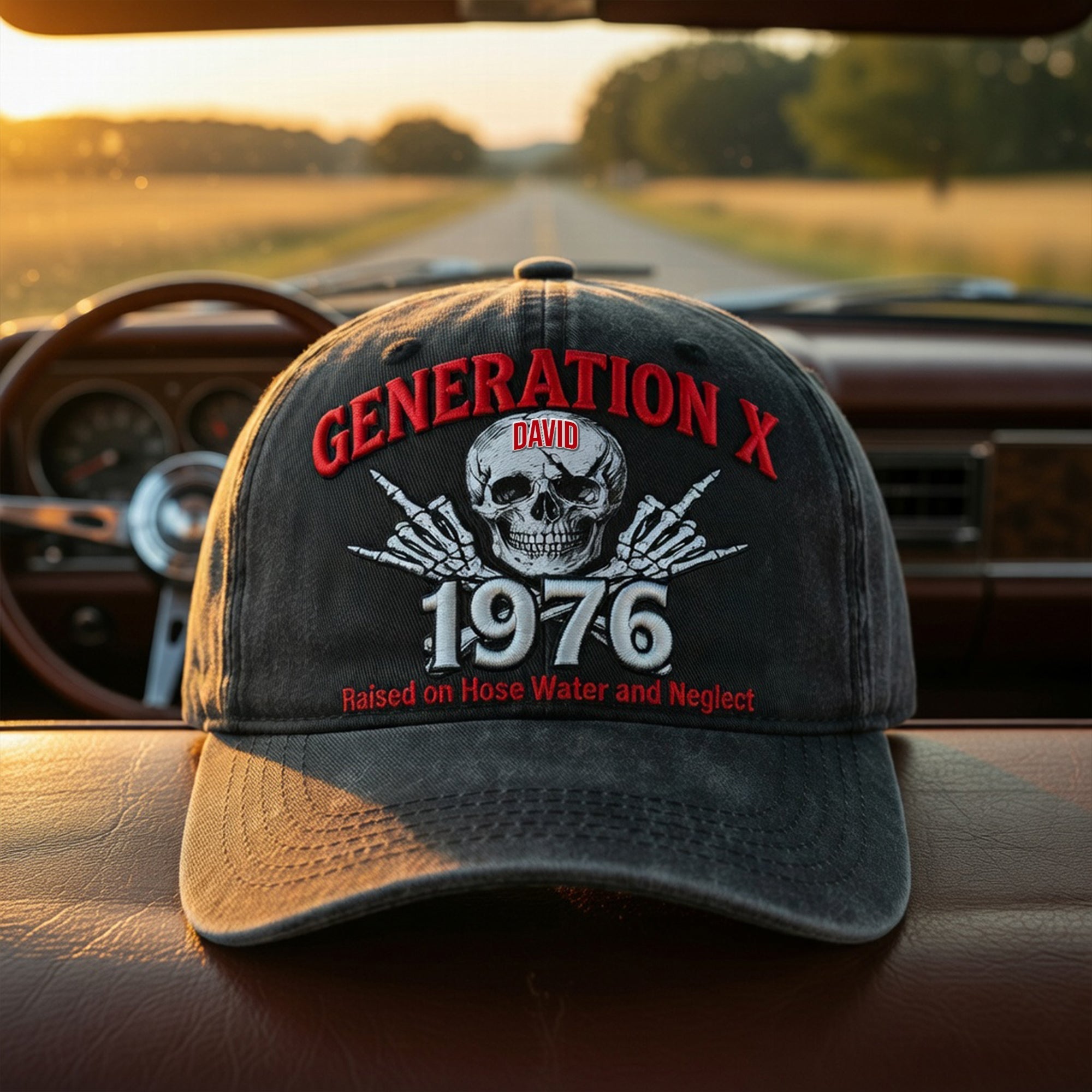 Vintage Generation X Personalized Classic Cap
