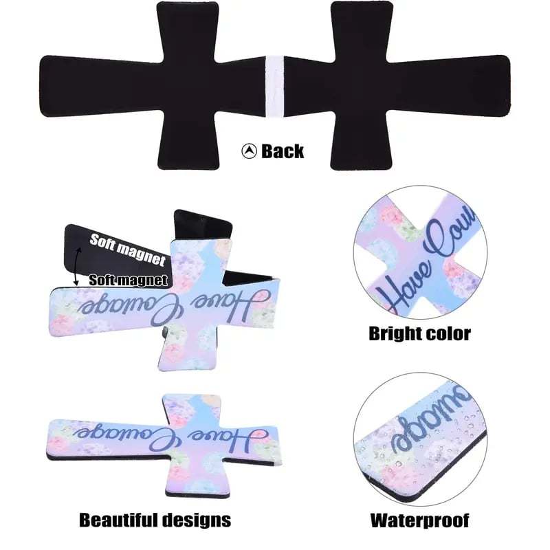 🔥LAST DAY 45 OFF%📖12 Pcs Magnetic Cross Bookmarks Gifts for Bible Study, Readers, Teachers, Students🌸✝️