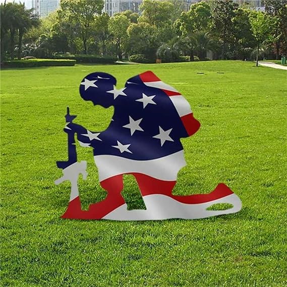 Last Day 49% OFF - Memorial metal plaque for soldiers- American flag