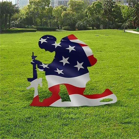 Last Day 49% OFF - Memorial metal plaque for soldiers- American flag