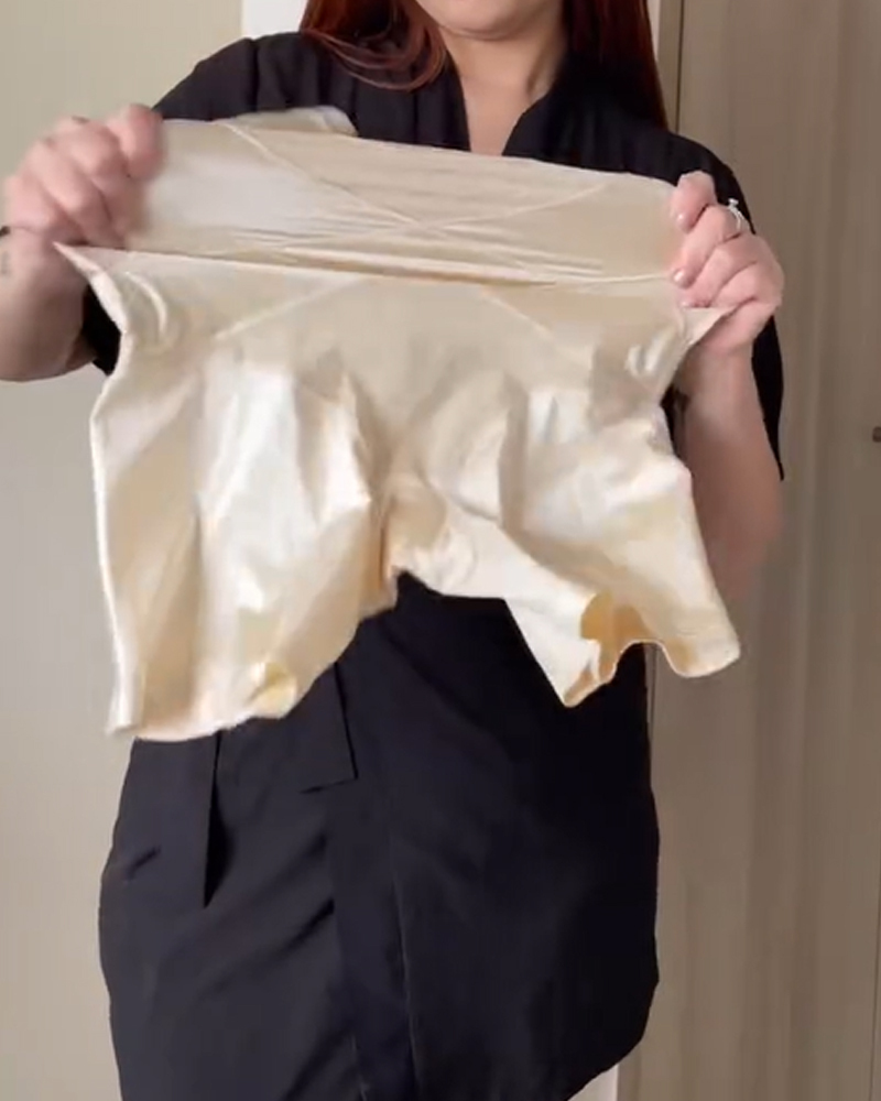 Crossover Bandage High Waist Hip-Lifting Shorts