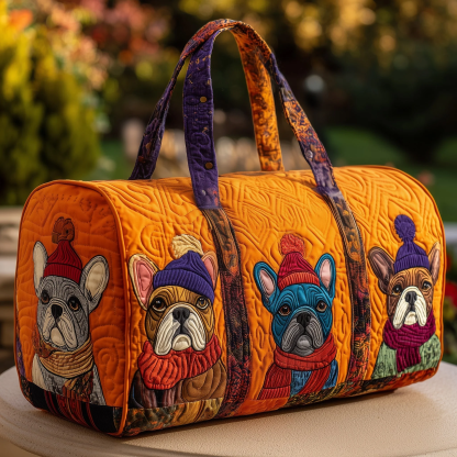 French Bulldog Quilted Duffle Bag GFTOMA3554