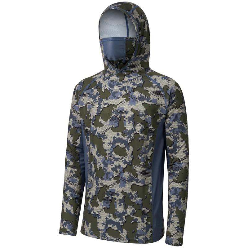 🔥 Ultimate Sun Shield Hunting Shirt – UPF 50+ Camo Hoodie with Built-In Mask for Fishing & Outdoor Use
