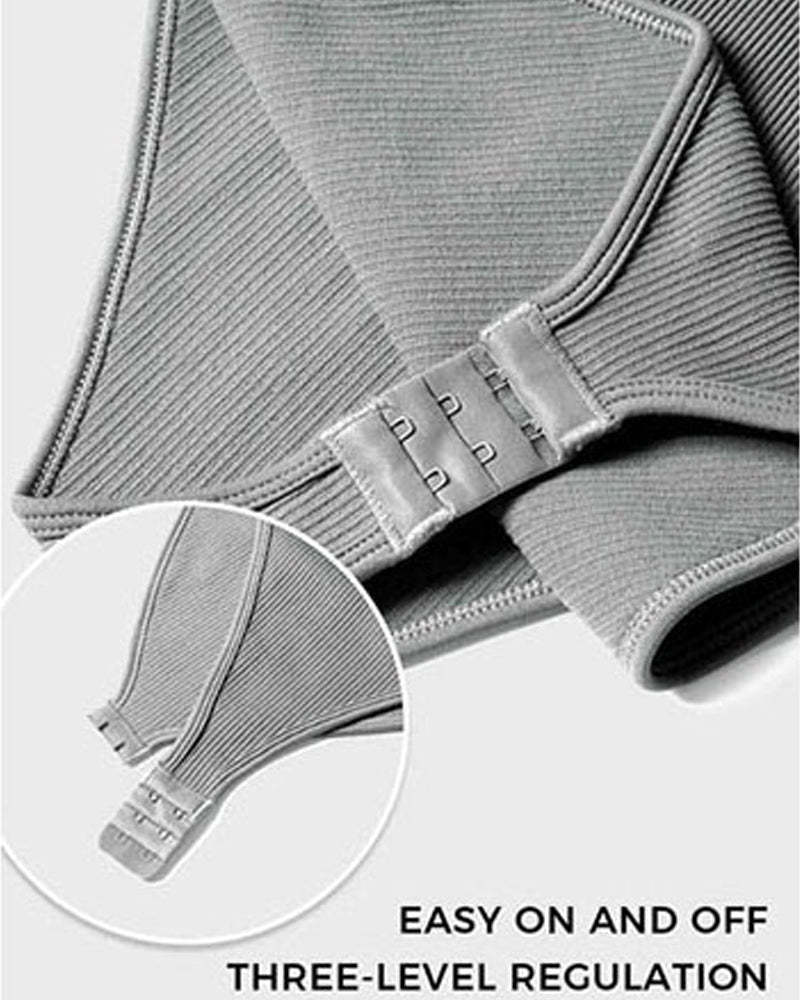 Women's Bodysuits Sexy Ribbed Square Neck Sleeveless Tank Tops Bodysuits