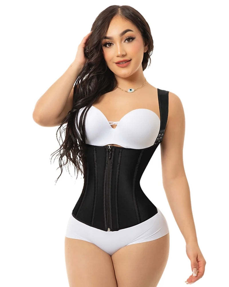 Women Waist Trainer Vest Slim Corset Neoprene Sauna Tank Top Zipper Weight Loss Body Shaper