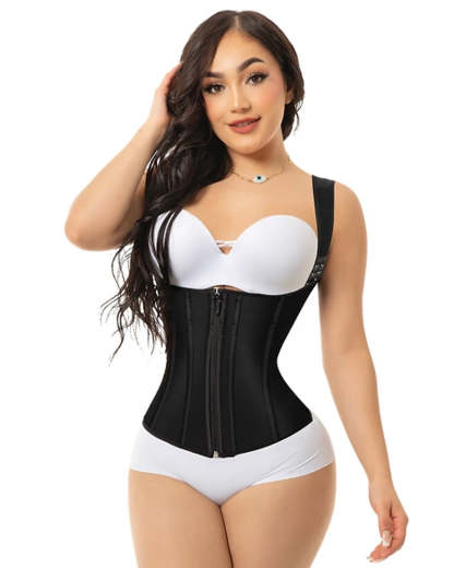 Women Waist Trainer Vest Slim Corset Neoprene Sauna Tank Top Zipper Weight Loss Body Shaper