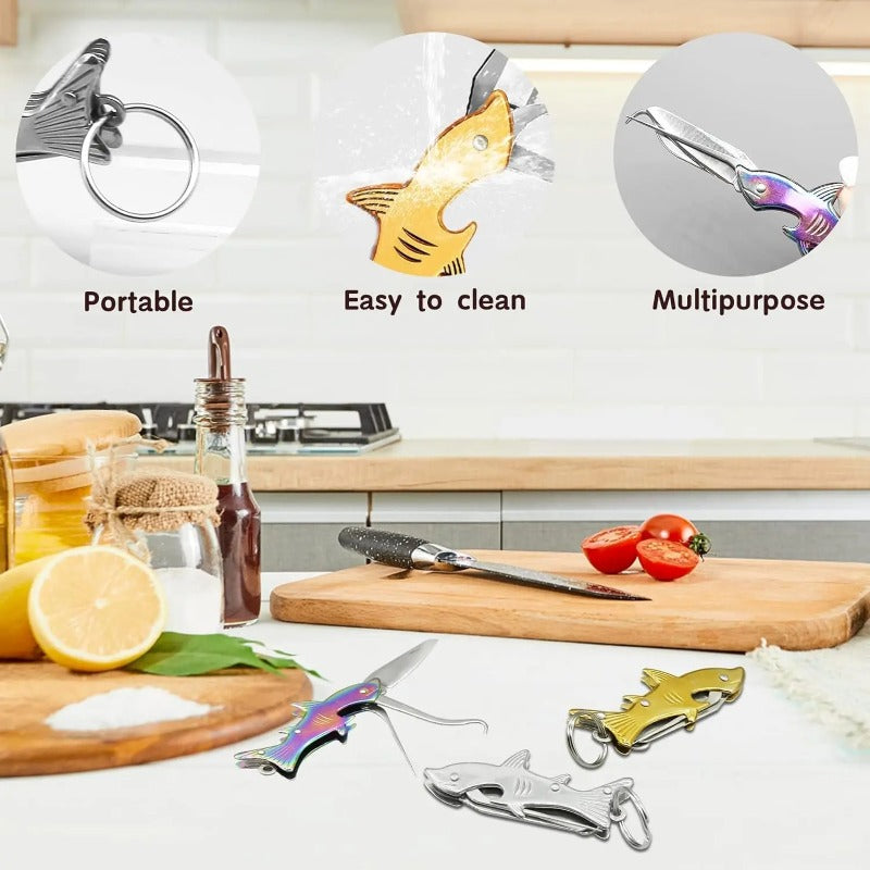 Shark 3-in-1 Keychain Multitool