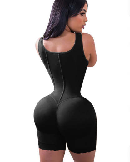 High Double Compression Garment Abdomen Control Hook And Eye Closure Tummy Control Adjustable Bodysuit