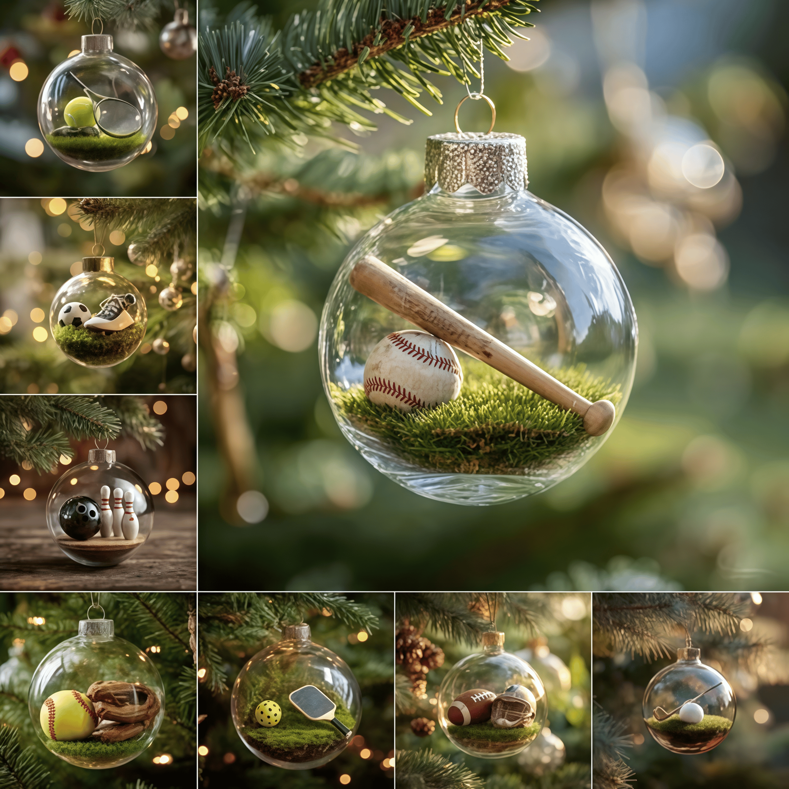 🎁Limited release-🌲Christmas Gift--⚾Sports Holiday Ornament