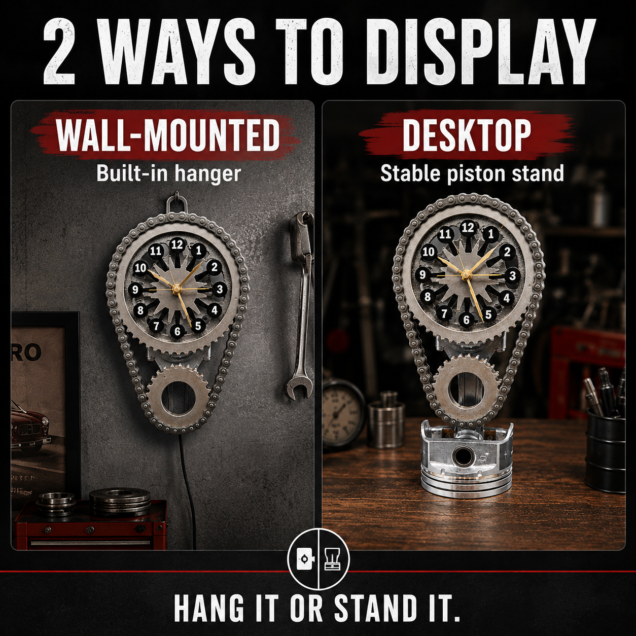 Desk and wall display