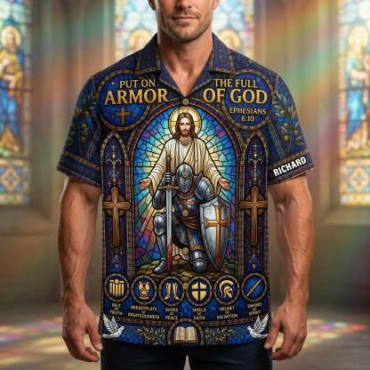 Armor Of Faith Hawaiian Shirt - Personalized Gifts For Christians