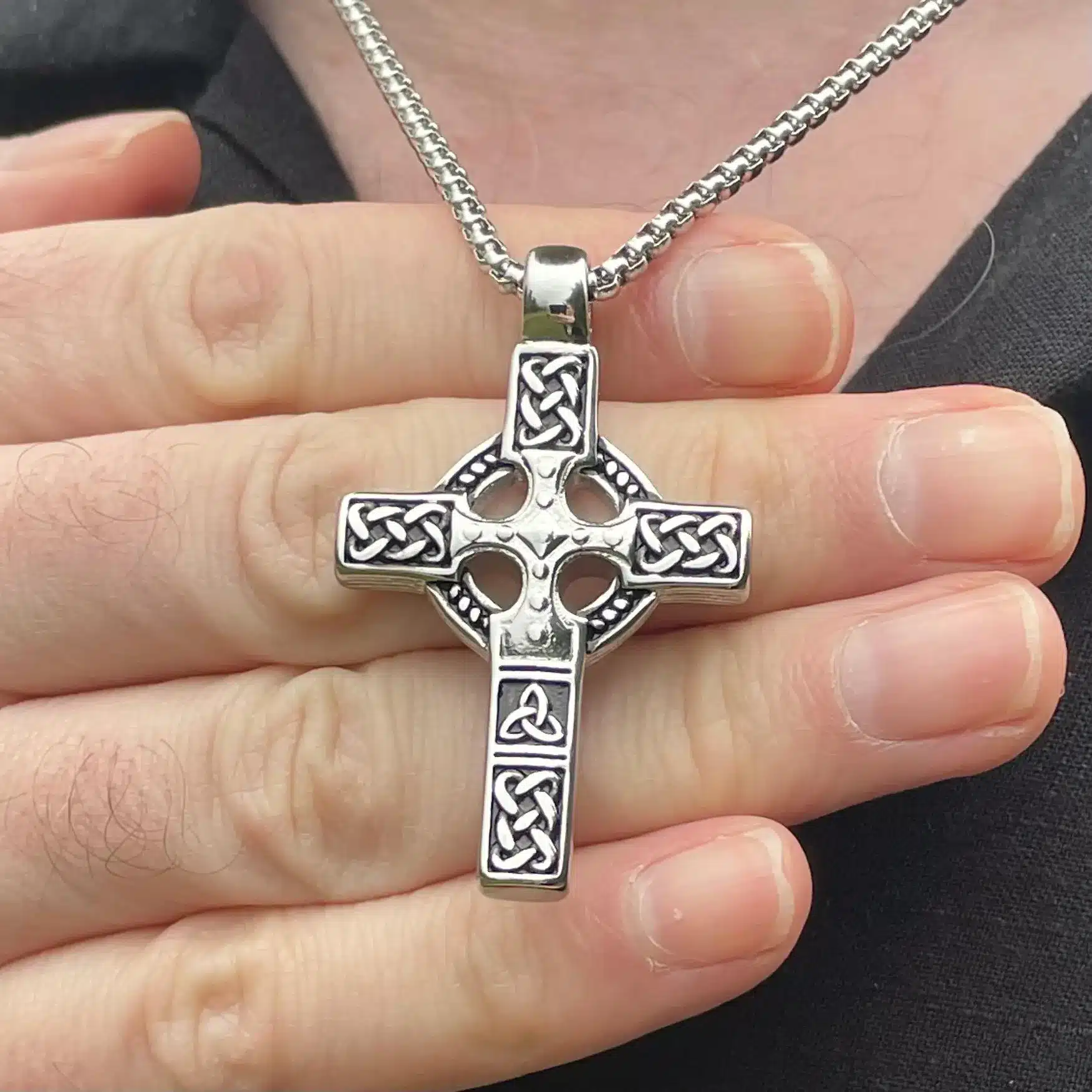Celtic knot patterns close-up