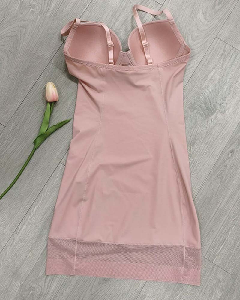 Lingerie Free Bra One-Piece Shapewear Dress