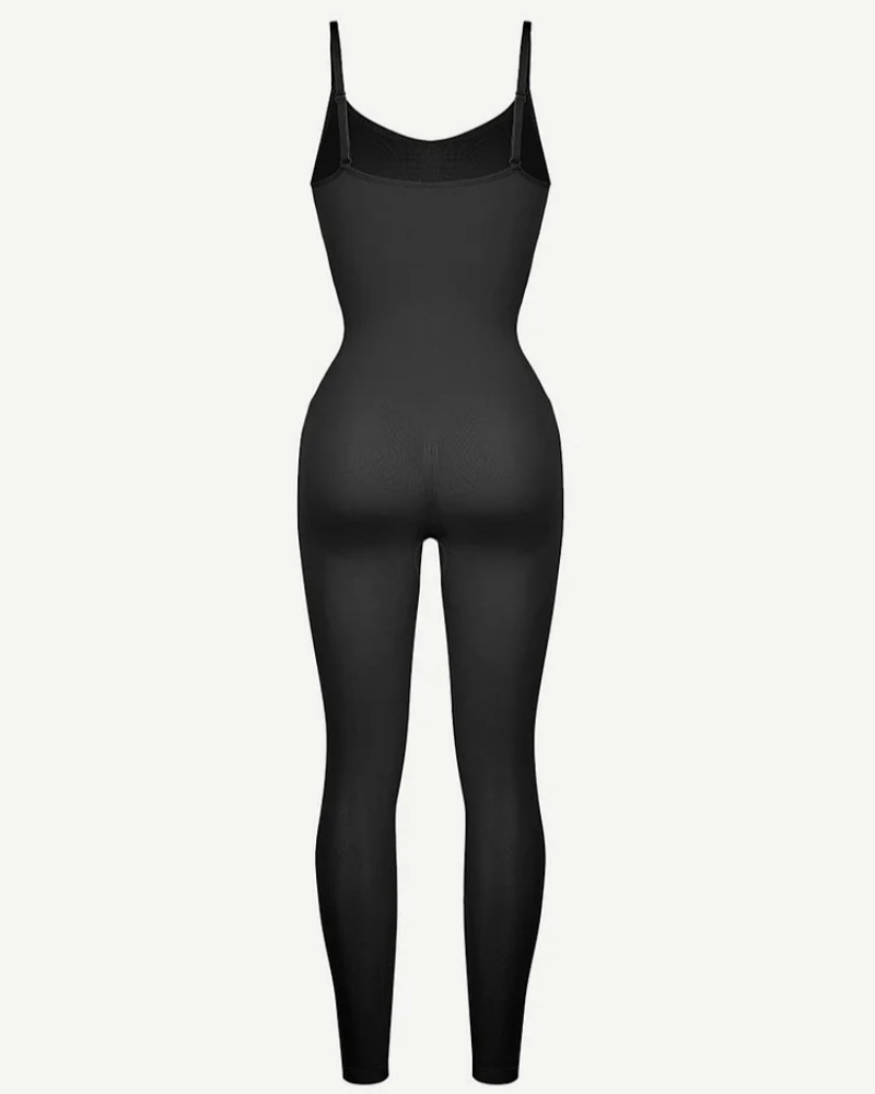 Seamless Breast Support Waist and Abdomen Shaping Mid Thigh Body Shaper