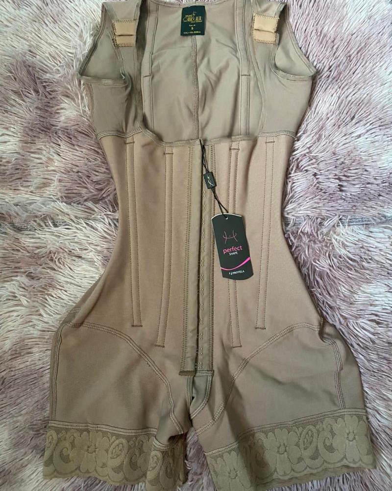 Buttoned Butt Lift Full Body Shaper