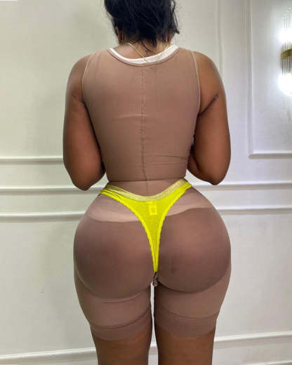 Tummy Control Fajas Adjustable Hook And Eye Front Closure Women Shapewear Post Liposuction