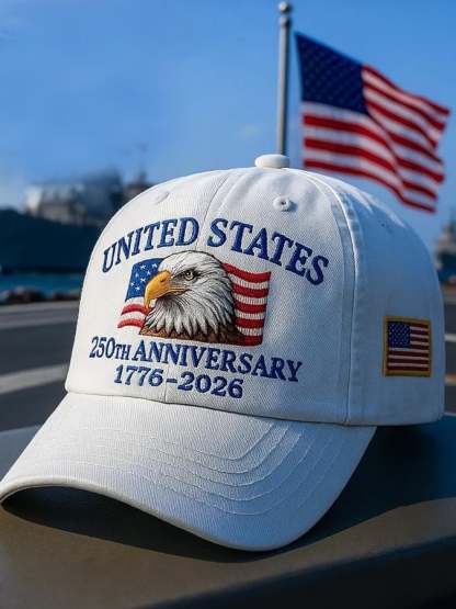 250th Anniversary of the Founding of the United States Print Baseball Cap