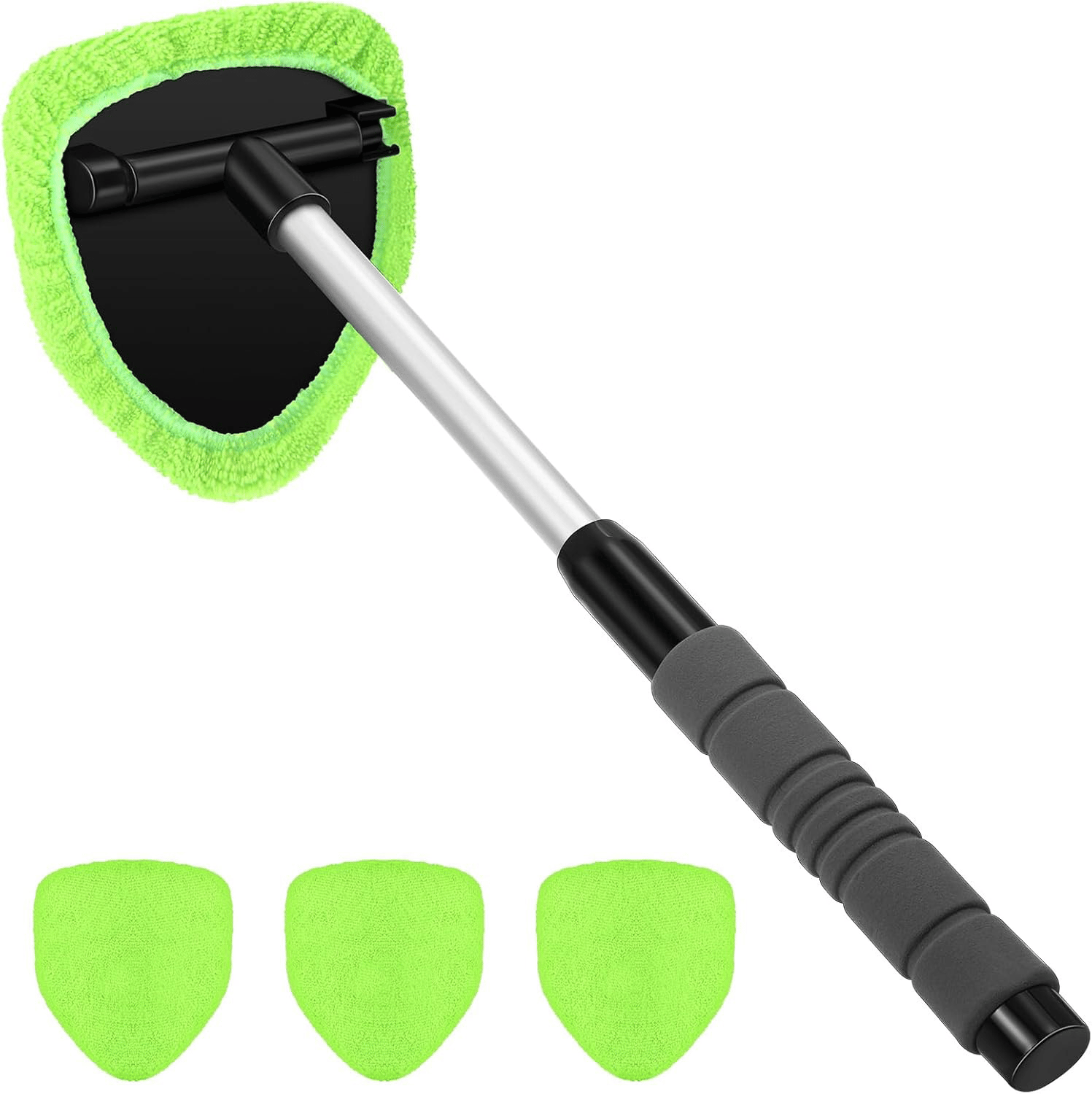 🔥Microfiber Car Windshield Cleaning Tool with Extendable Handle