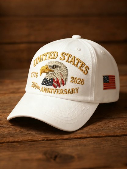 Men's Casual American 250th Anniversary Print Baseball Cap