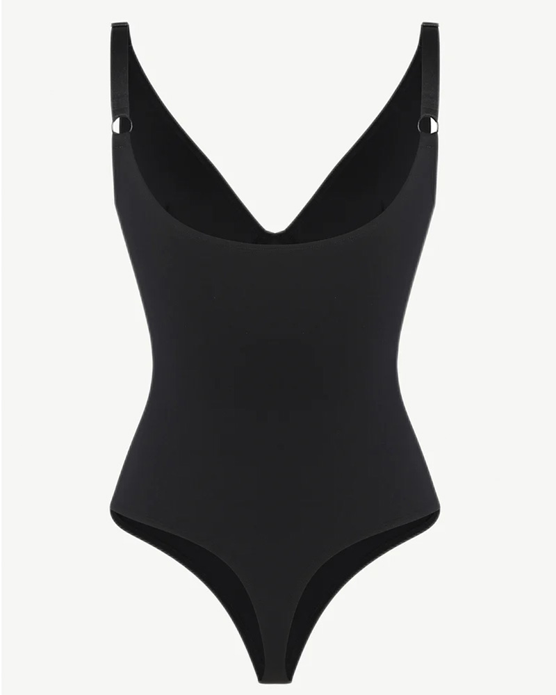 Breast-Covering And Tummy-Controlling Triangle Bodysuit