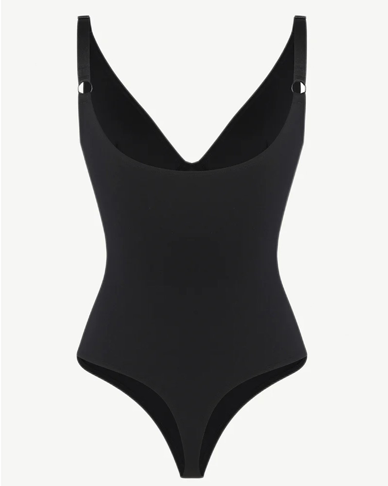 Breast-Covering And Tummy-Controlling Triangle Bodysuit