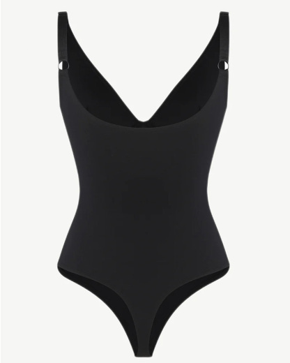 Breast-Covering And Tummy-Controlling Triangle Bodysuit