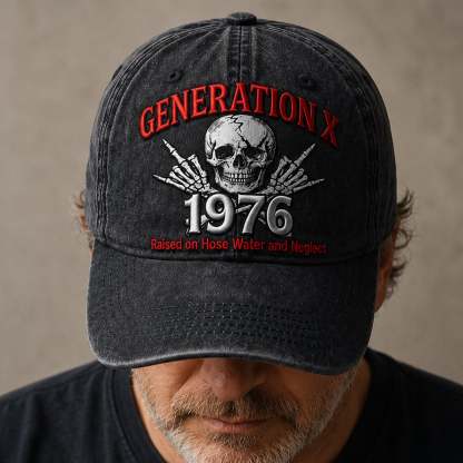 Vintage Generation X Personalized Classic Cap