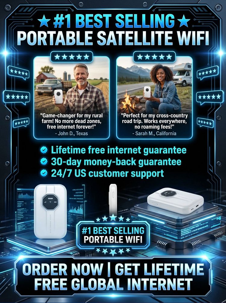 [Global Coverage, Free for Life] Boundless Portable Wi-Fi