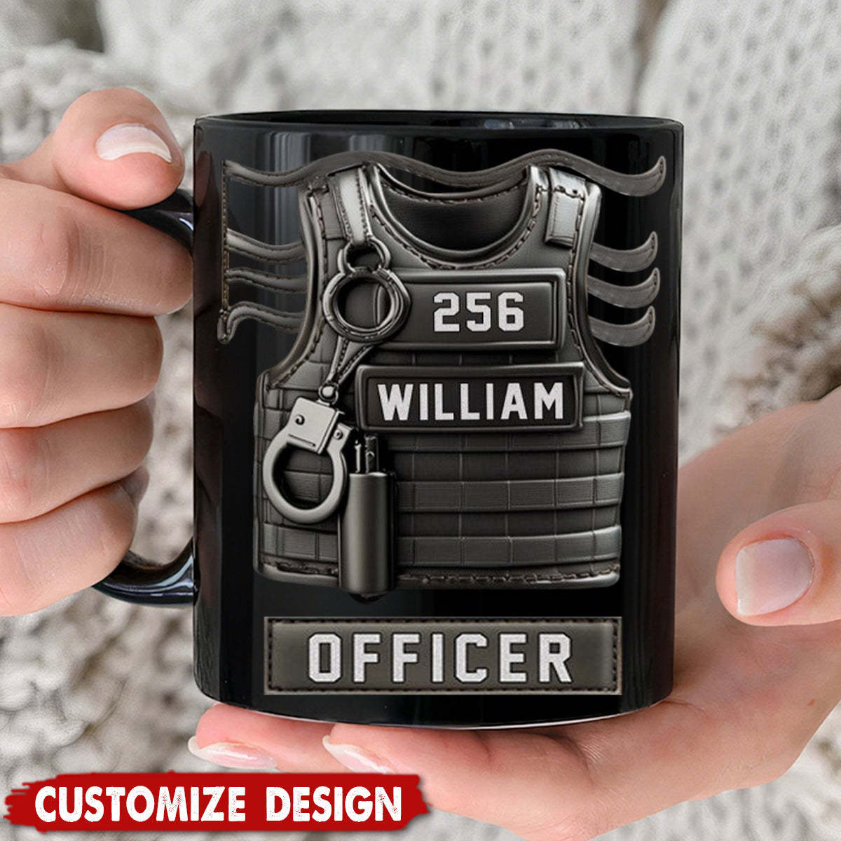 Serve And Protect - Personalized Police Officer Coffee Mug