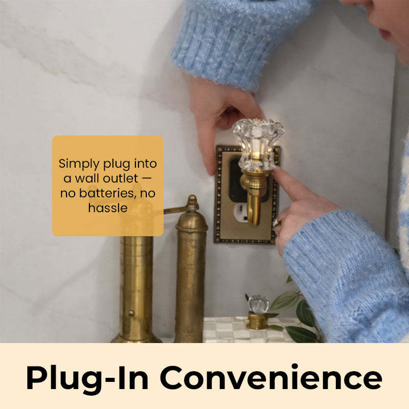 Vintage Wall Sconce Plug-In Night Light