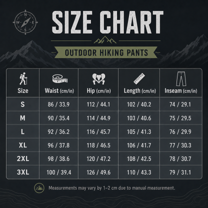Men's Outdoor Warm Multi-Pocket Hiking Pants