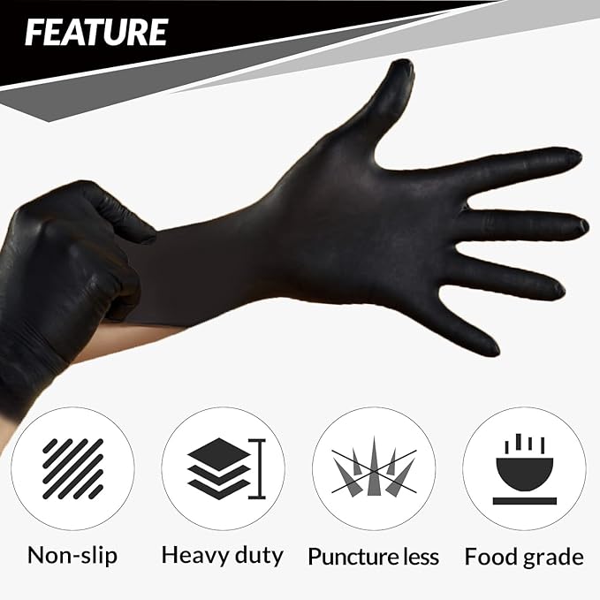 Disposable Non- Slip Anti - Scratch Gloves (100 pcs Pack)