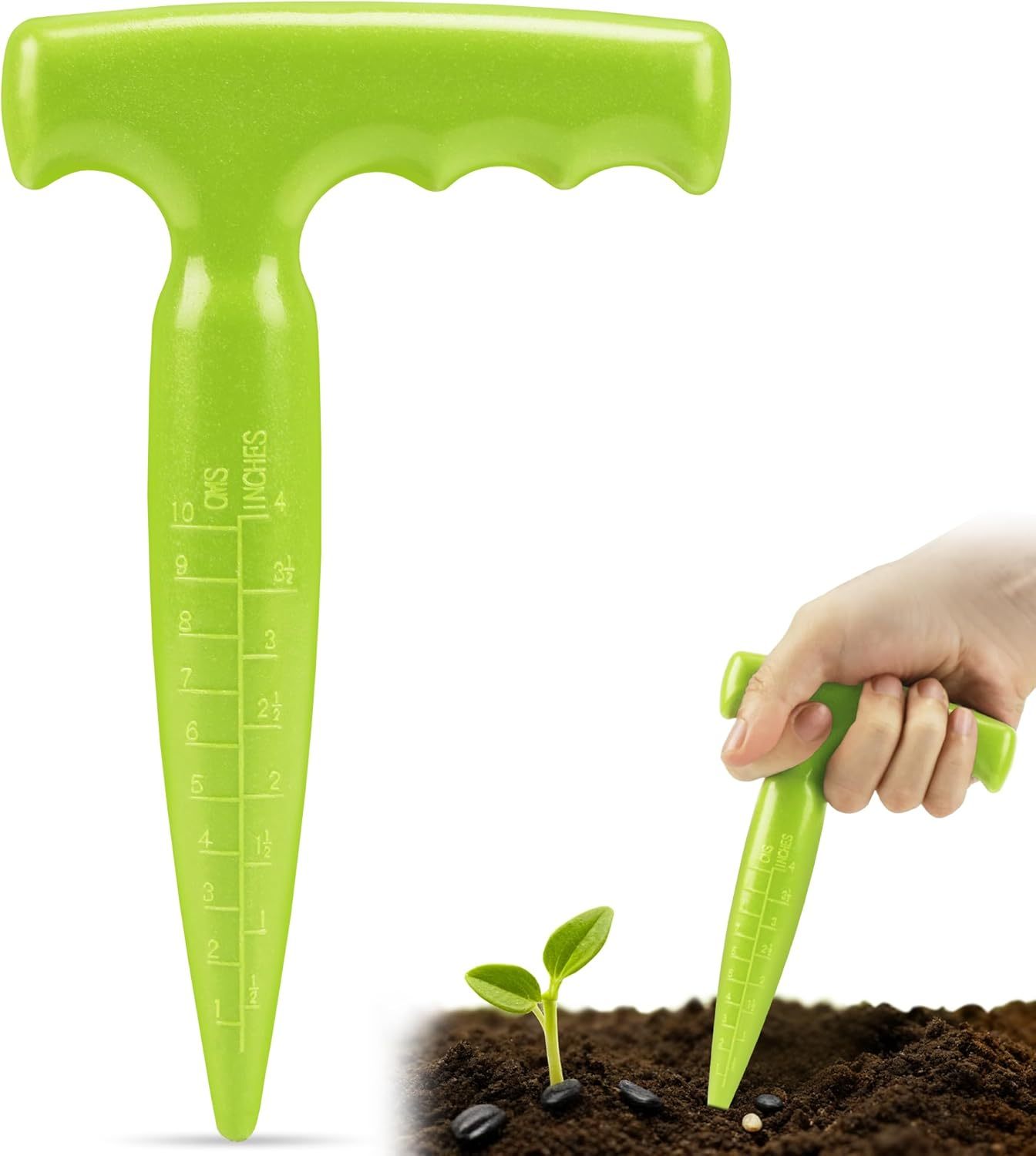 Seed Planter Tool, 6.9" Dibber Garden Tool