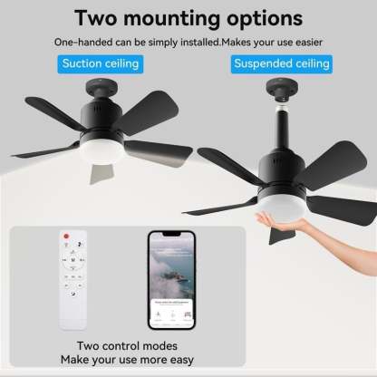 💡 Smart Plug-In Ceiling Fan Light – Remote-Controlled Airflow & Illumination Combo