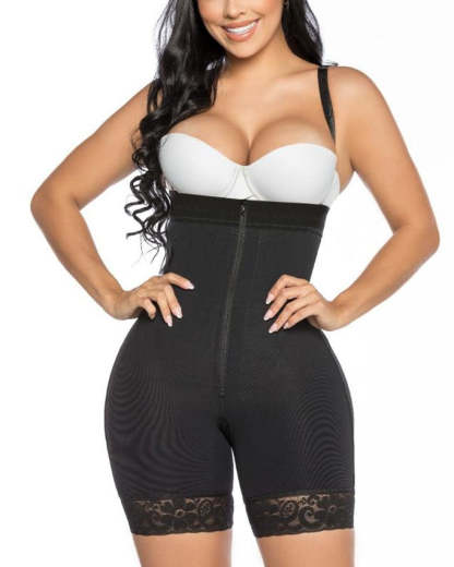 Open Bust Tummy Control Shapewear For Women Postpartum Body Shaper Post Liposuction