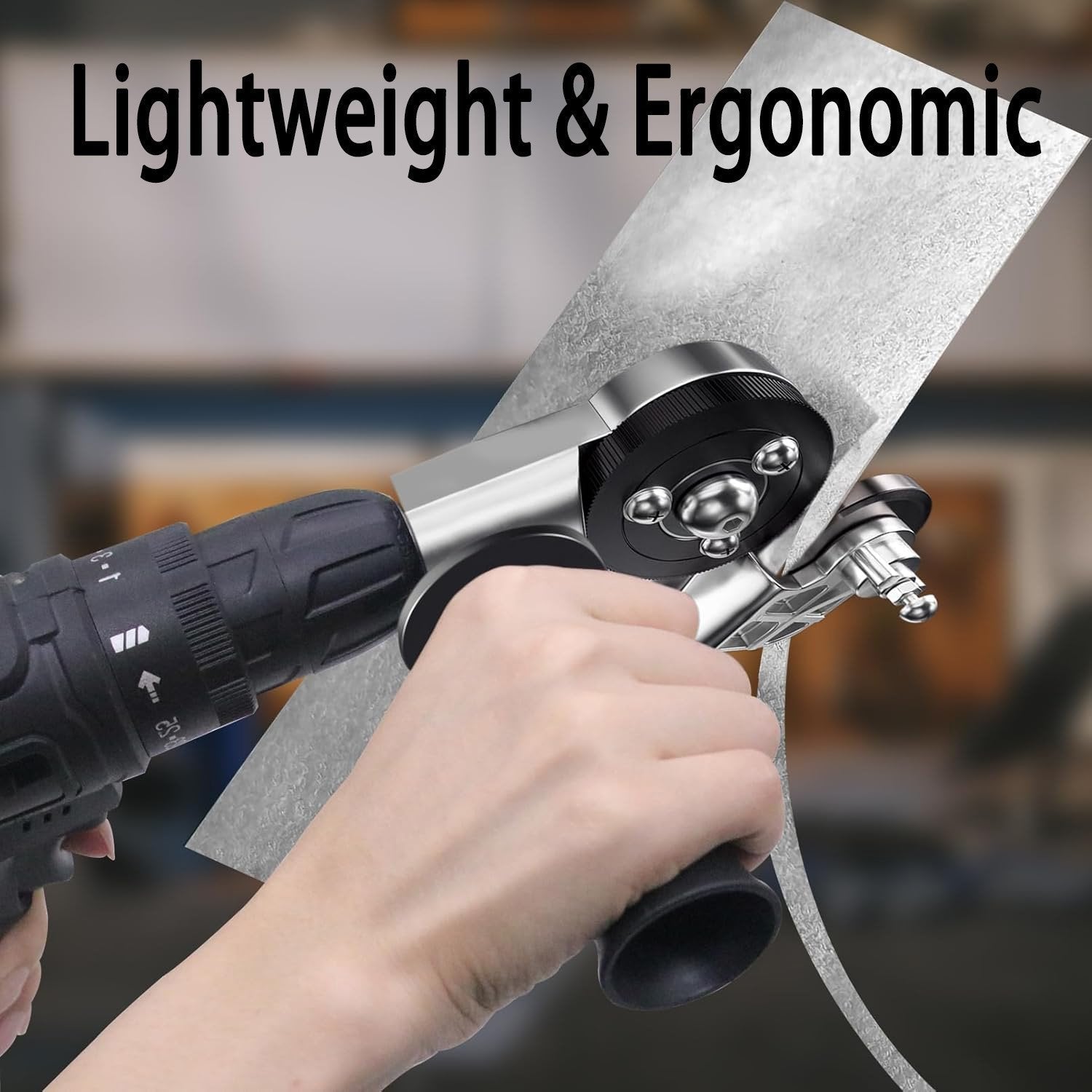 🔥Last Day 49% OFF -  Sheet Metal Cutter Drill Attachment 🛠️