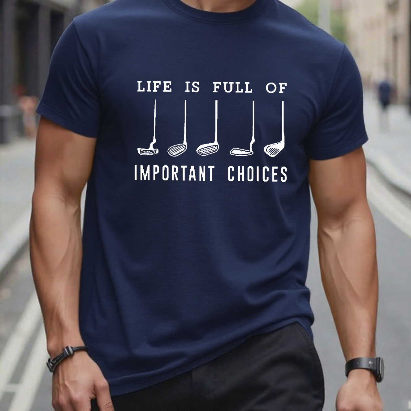 Life Is Full Of Important Choice Golf Player T-shirt